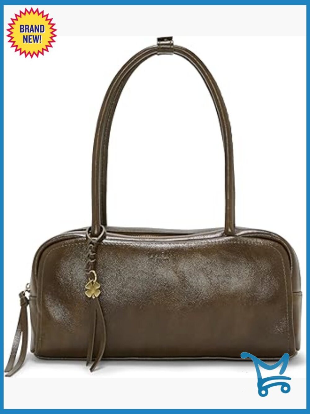 Faux Leather Satchel Bag with Multiple Pockets for Everyday Essentials